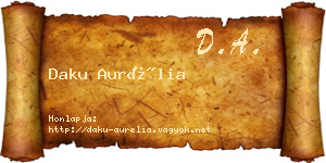 Daku Aurélia névjegykártya
